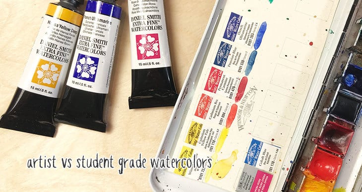 artist-vs-student-grade-watercolors artist or student grade watercolor paints