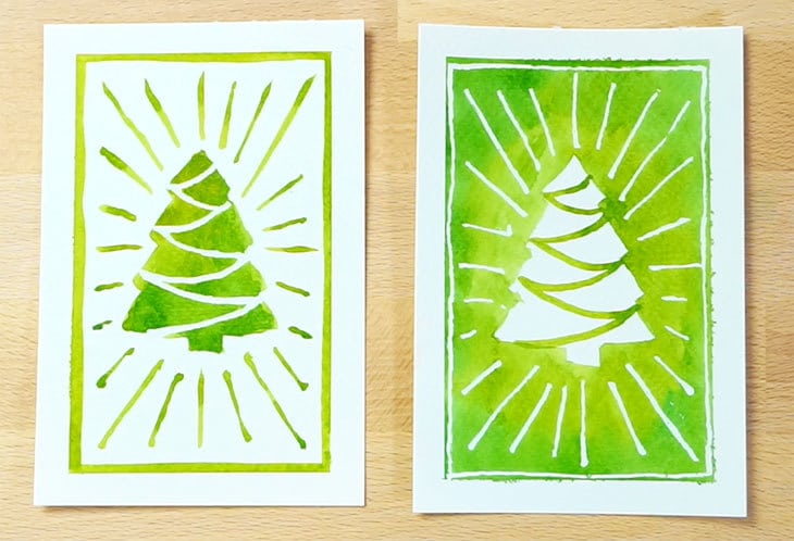 christmas-tree-design-poistive-and-negative positive and negative christmas tree design