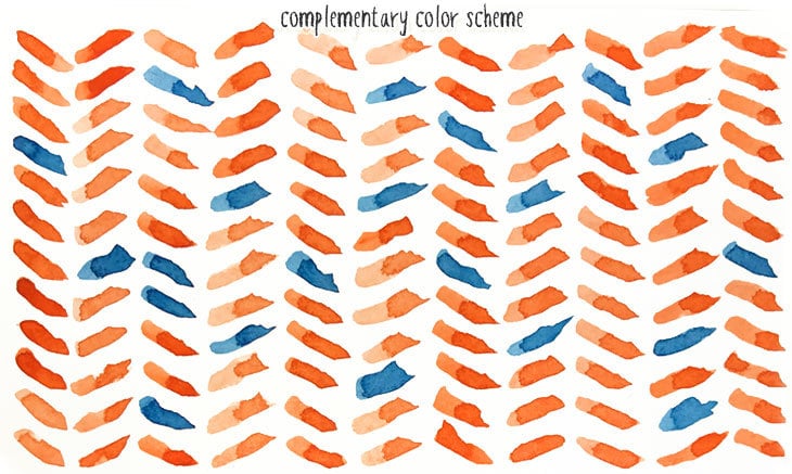 complementary-watercolor-scheme complementary watercolor scheme