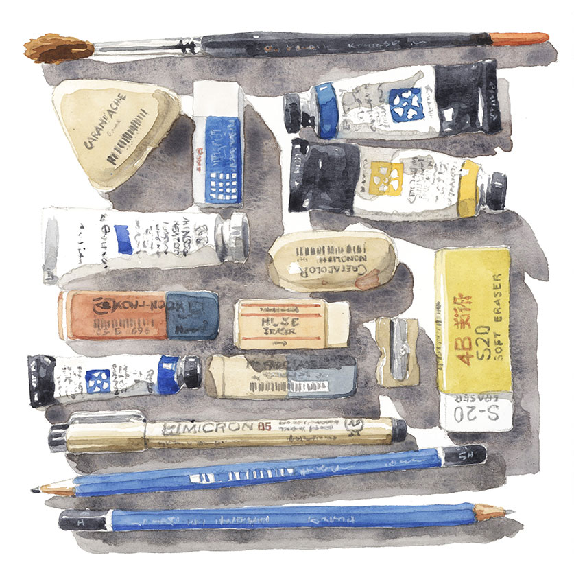 what to paint curated composition idea