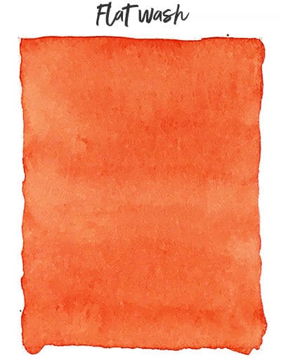 flat-wash flat wash example