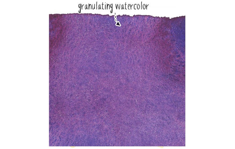 granulation watercolor granulation