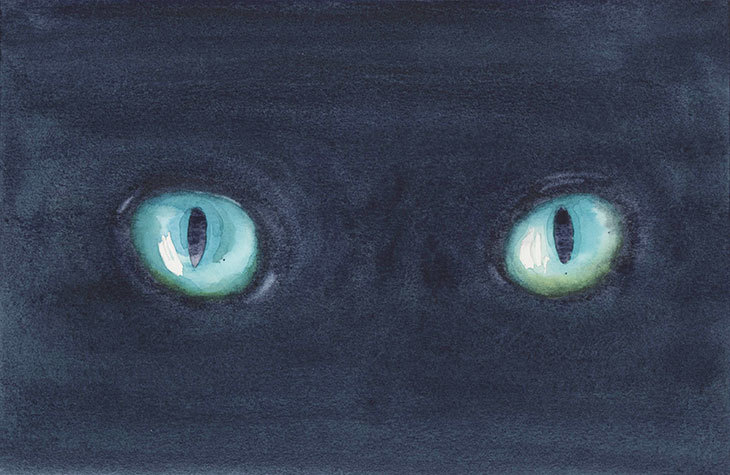 halloween-watercolor-scary-cats-eyes-sm halloween watercolor scary cats eyes