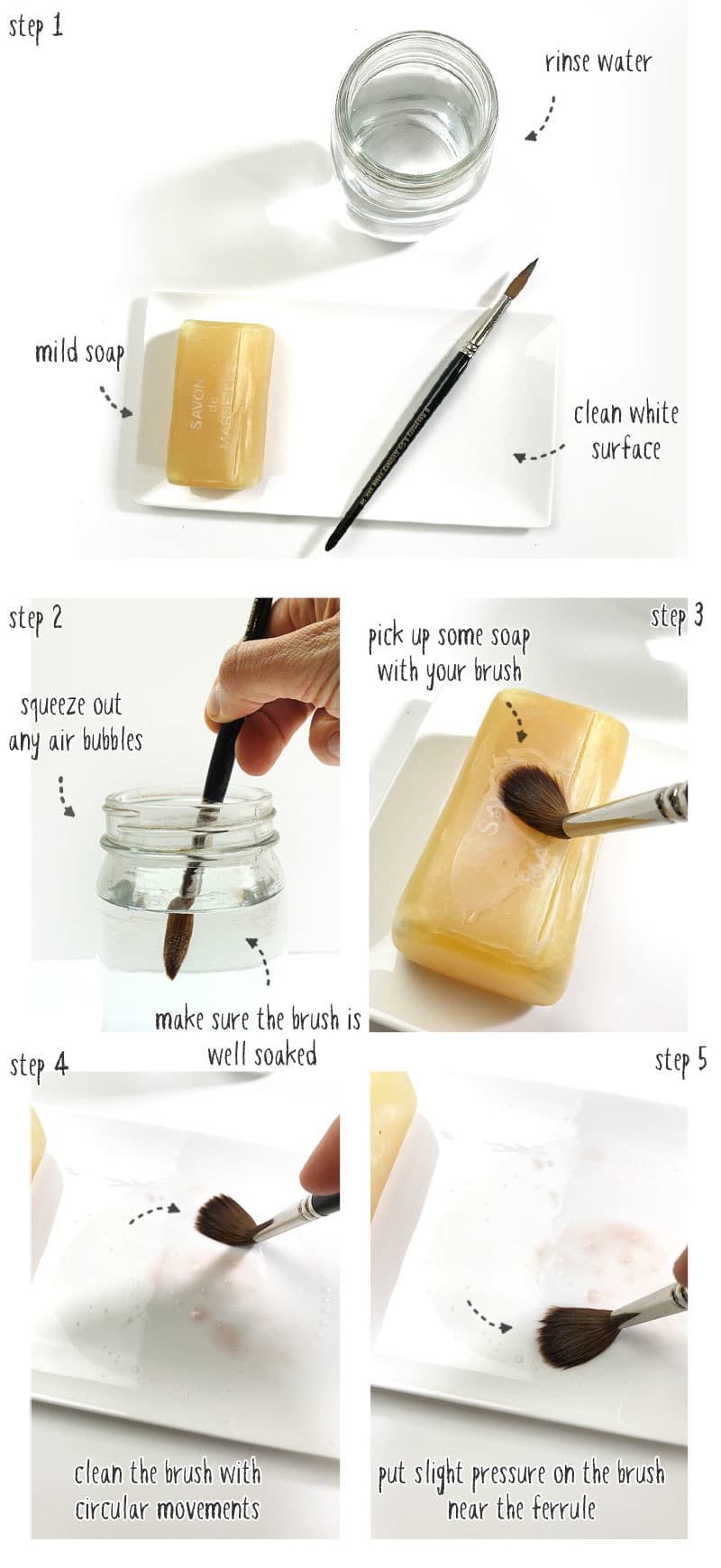 how-to-clean-watercolor-brushes-step-by-step how to clean watercolor brushes step by step