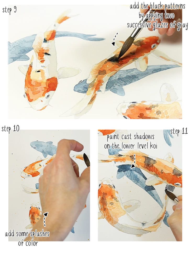 koi-fish-watercolor-step-by-step-03 koi fish watercolor step by step stage 3
