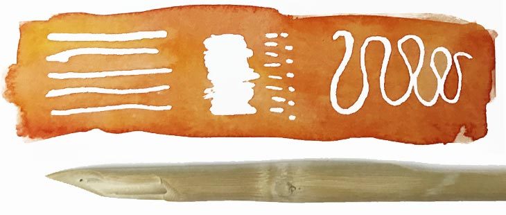 masking-fluid-with-a-bamboo-quill masking fluid with a bamboo quill
