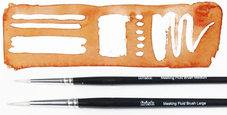 masking-fluid-with-a-brush masking fluid with a brush