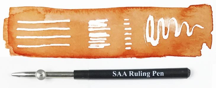 masking-fluid-with-a-ruling-pen masking fluid with a ruling pen