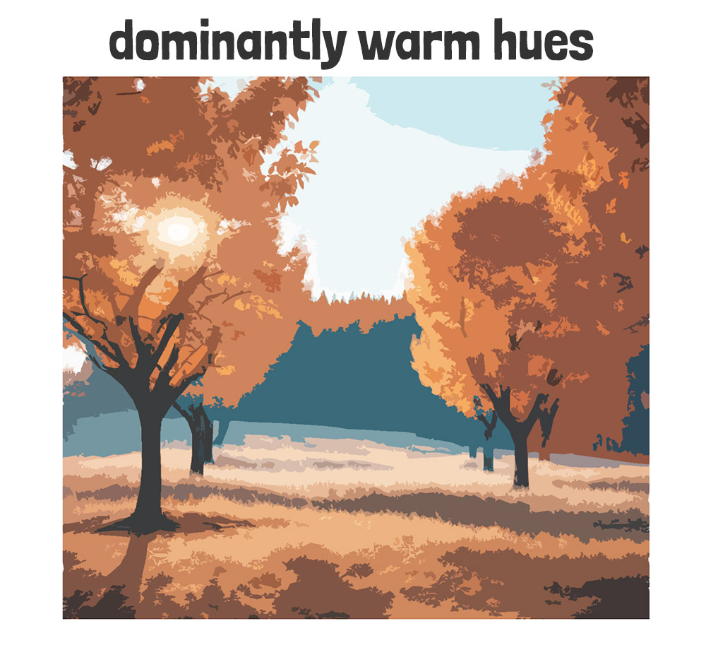 mood example with dominantly warm hues