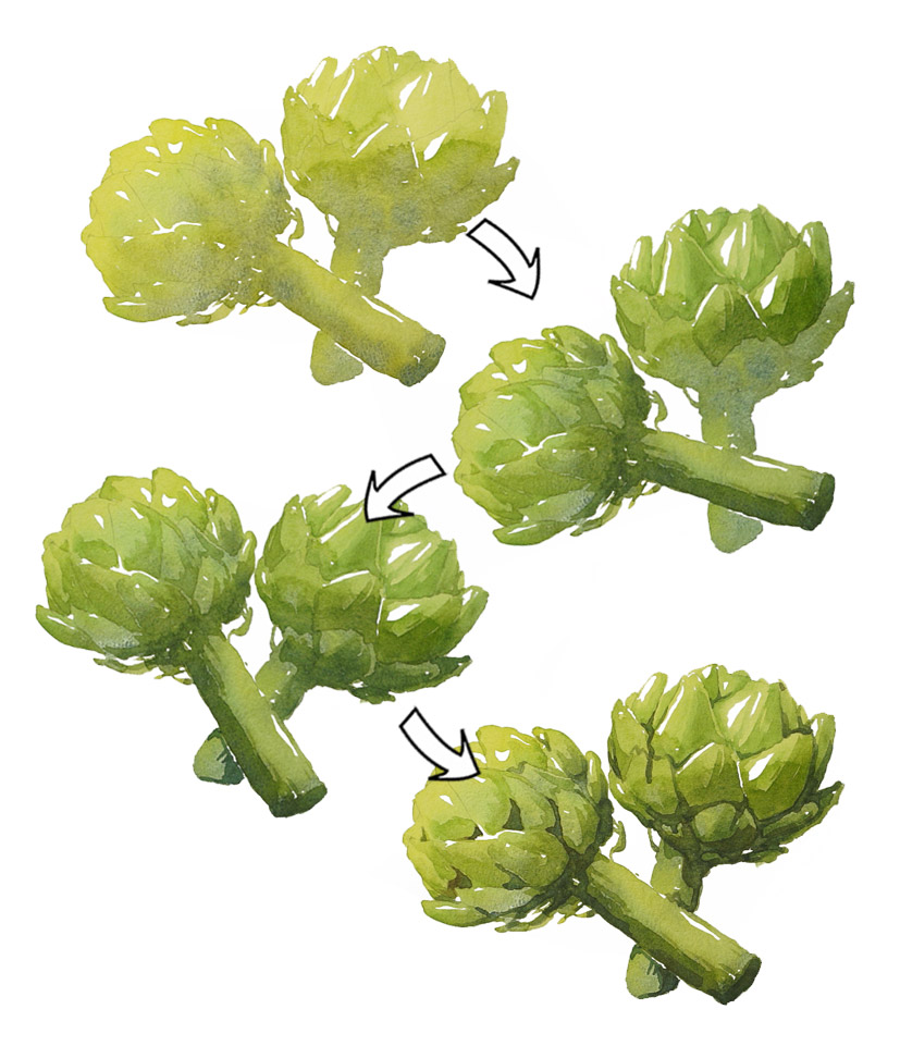 path to progress in watercolor