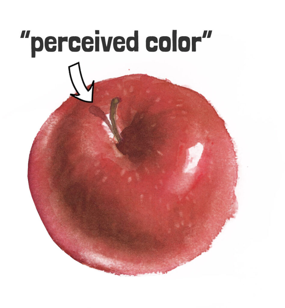 perceived color in art