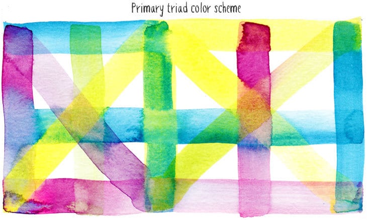 primary-triad-watercolor-scheme primary triad watercolor scheme