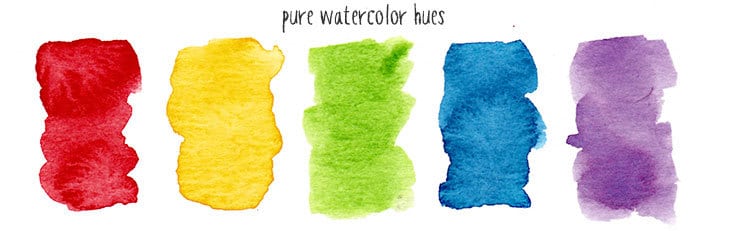 pure-watercolor-hues pure hues in watercolor