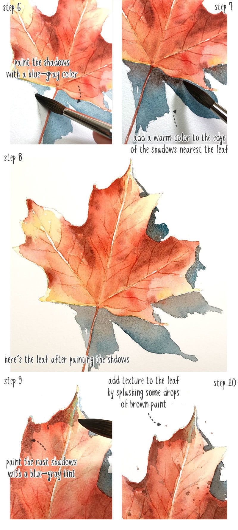 realistic-watercolor-fall-leaf-part2 realistic watercolor fall leaf part2