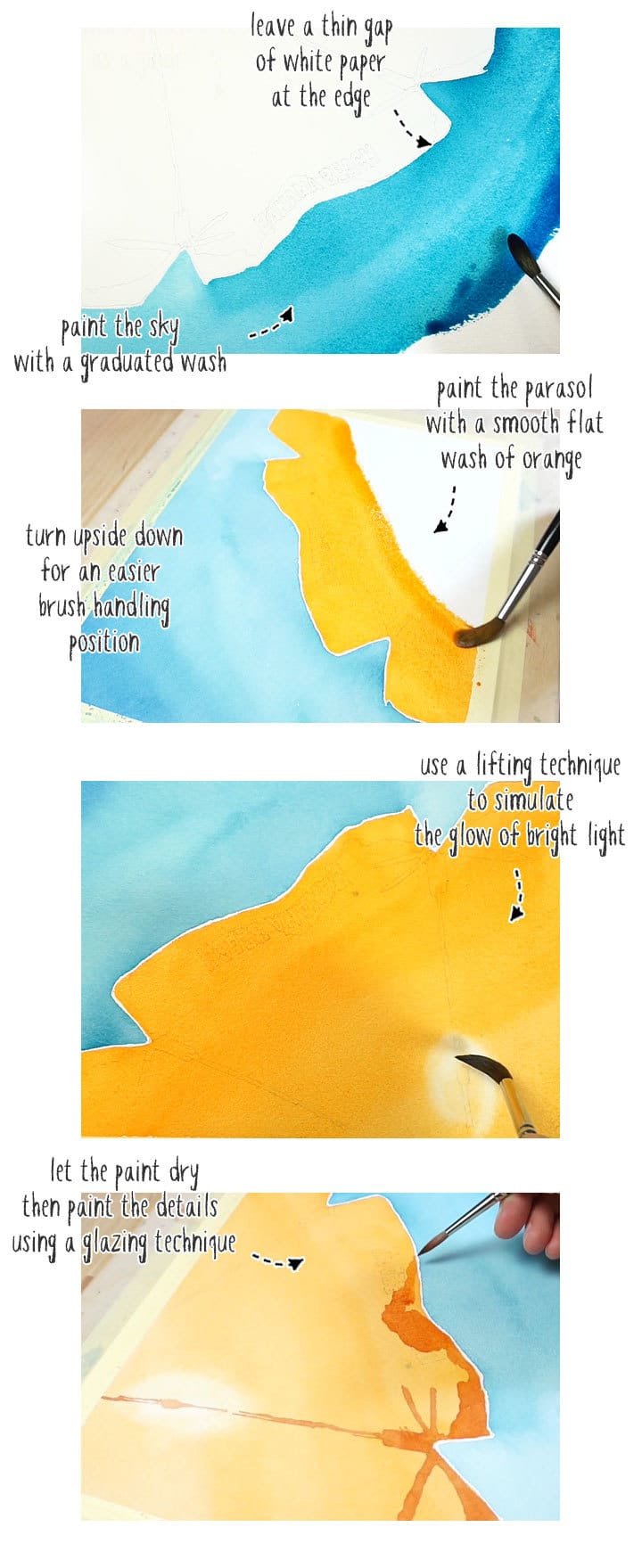 summer-watercolor-step-by-step summer watercolor painting step by step process