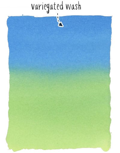 variegated-wash variegated wash