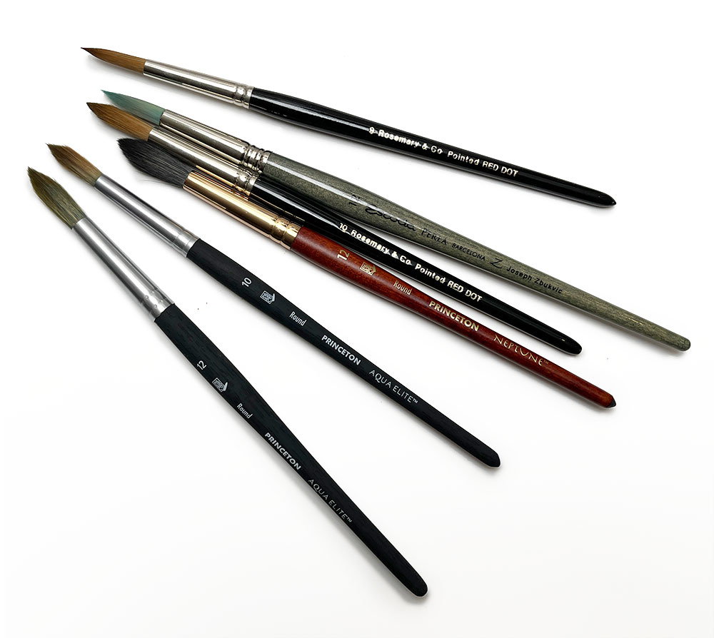 vegan watercolor brushes