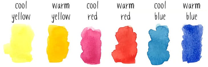 warm-and-cool-primary-colored-paints warm and cool primary colored paints