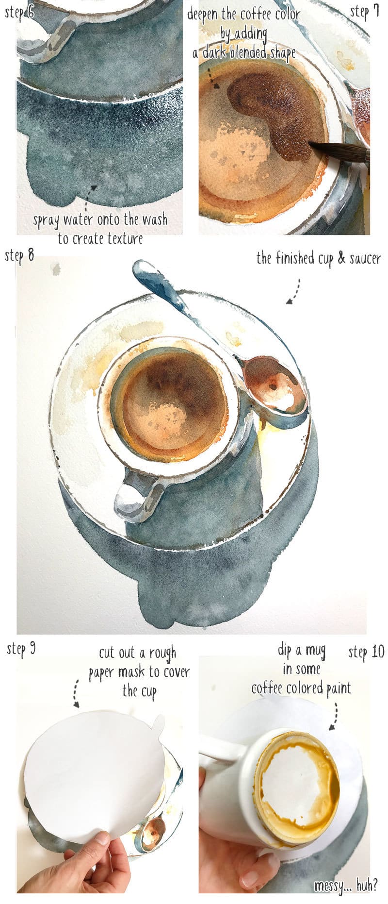 watercolor-coffee-cup-part03 step by step watercolor coffee cup part 3