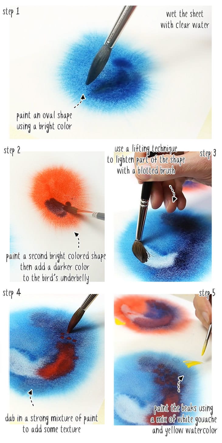 watercolor-fuzzy-birds-step-by-step-01 watercolor fuzzy birds step by step stage 1