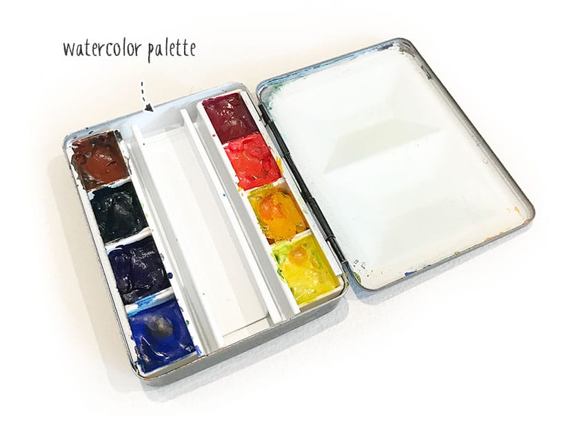 watercolor-palette watercolor paint palette