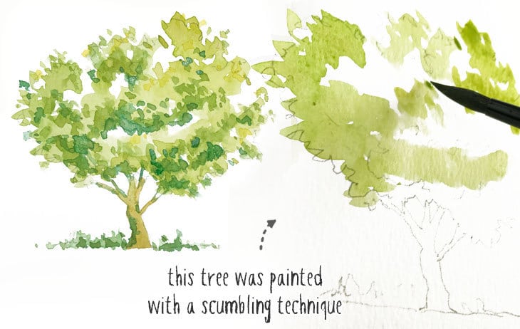 watercolor-scumbling watercolor scumbling