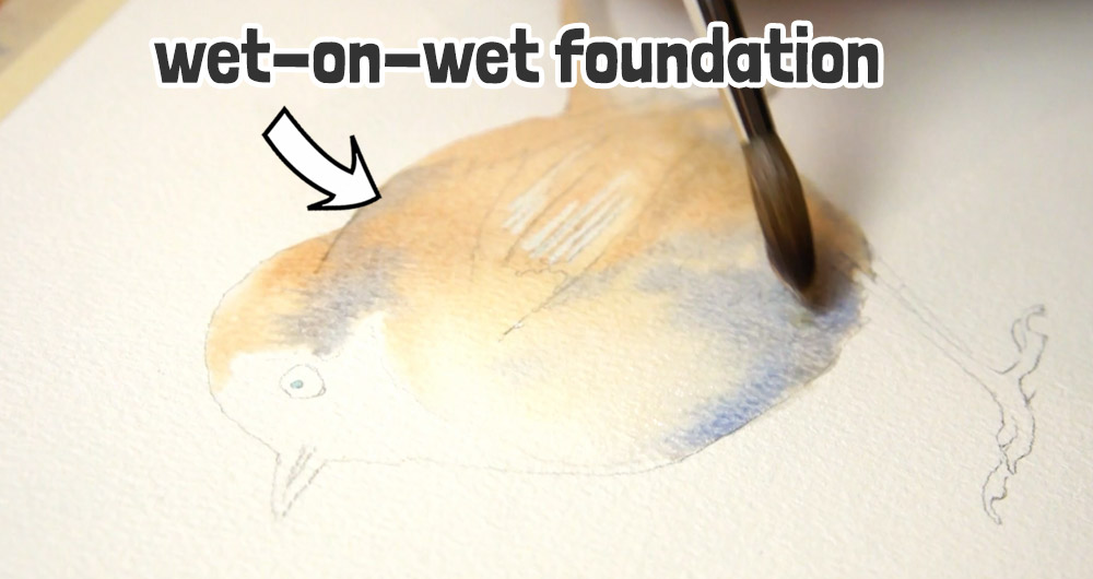 wet on wet underpainting